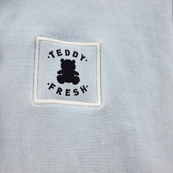 Teddy Fresh Light Blue Zip-Up Hoodie Men's 3XL - Picture 8 of 13